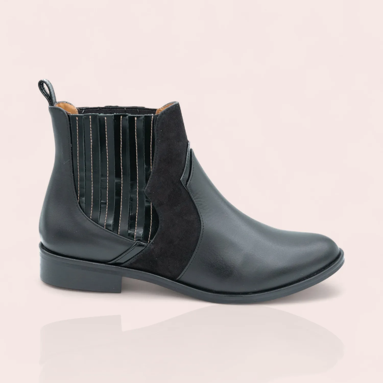 Karine Arabian Zegna boots chelsea cuir élastique 30 mm