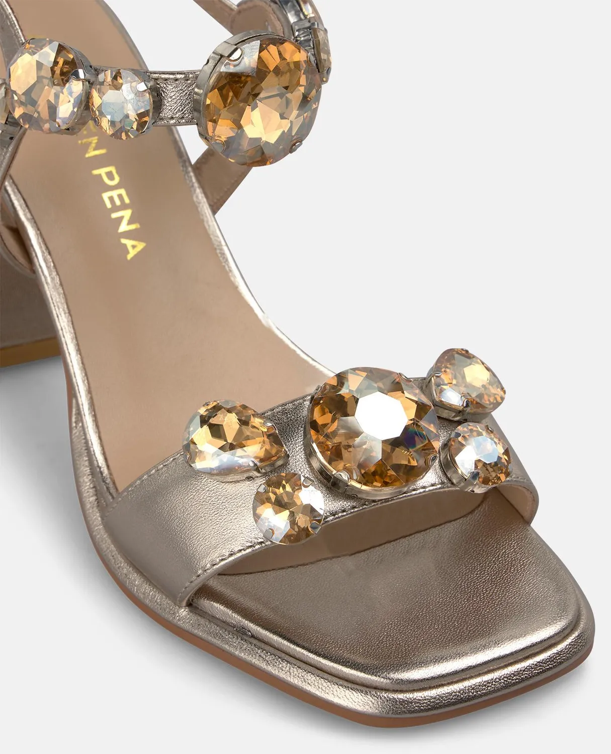 Alma en Pena V262503 sandales bronze pierres 9 cm