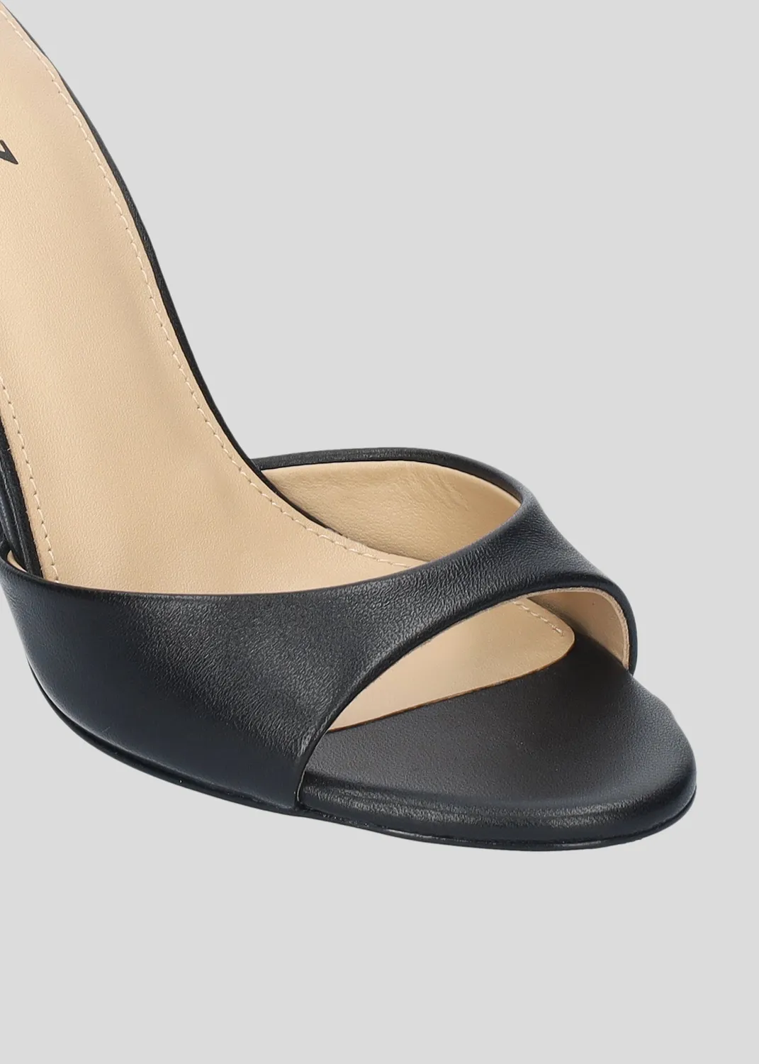 Lola Cruz Brandi sandale à talon noir 9,5 cm