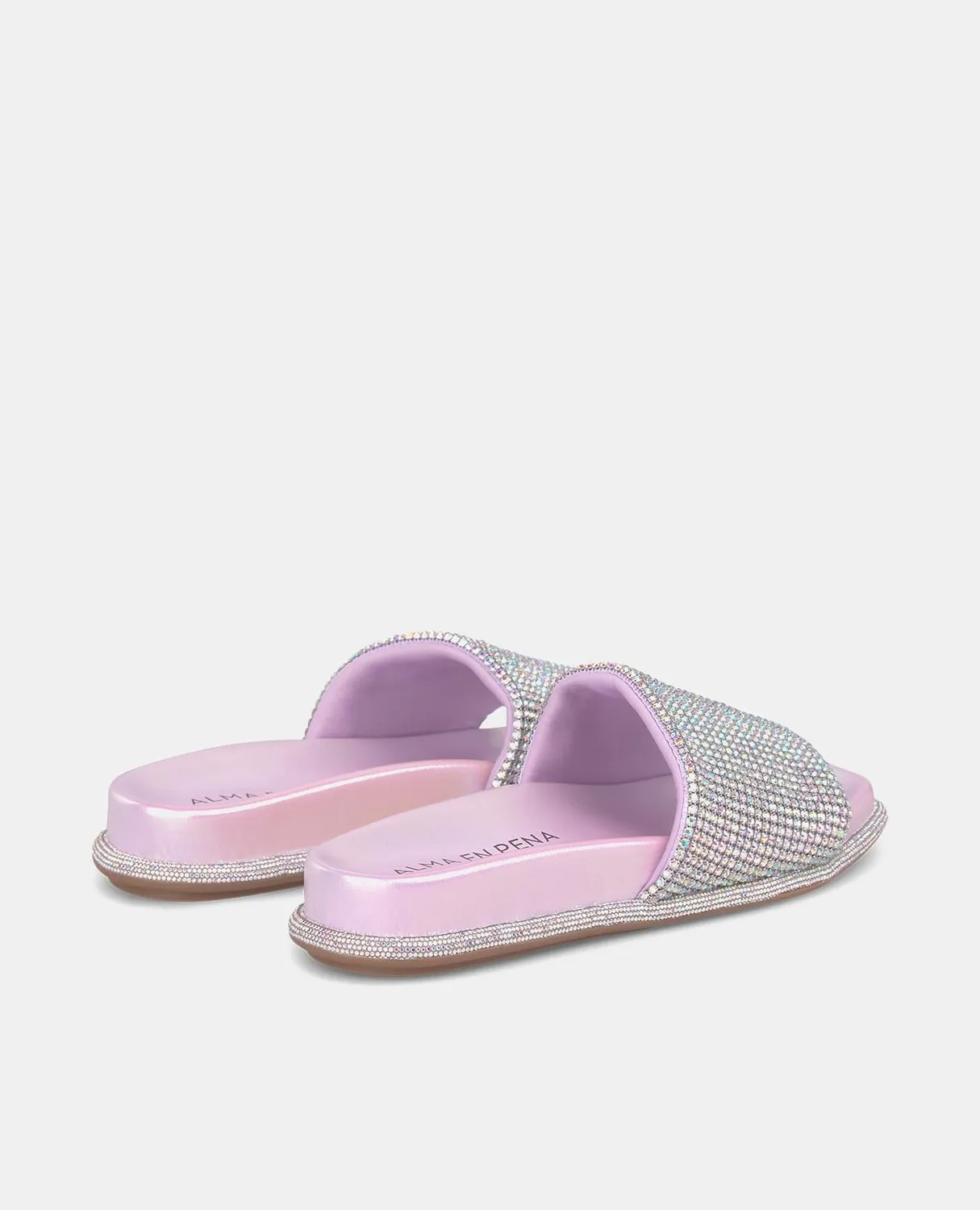 Alma en Pena V240880 sandales plates violet strass