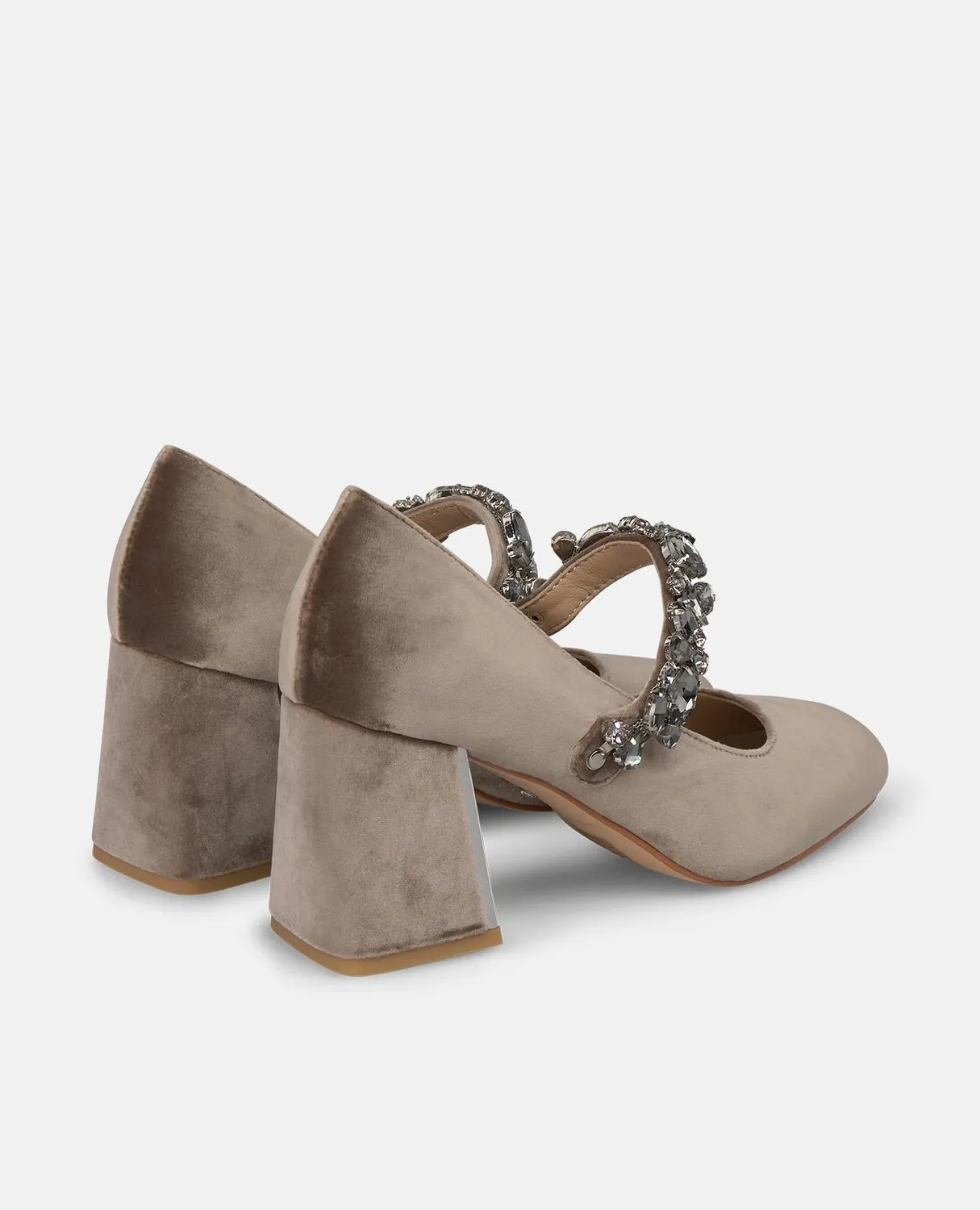 Alma en Pena I260165 escarpins vison velours talon 7 cm