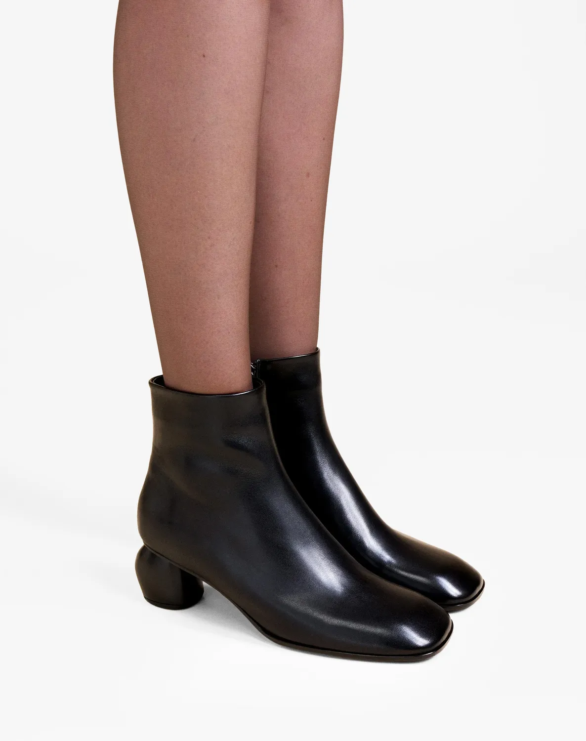 Mi/Mai Tadao Black bottines noir talon 5 cm