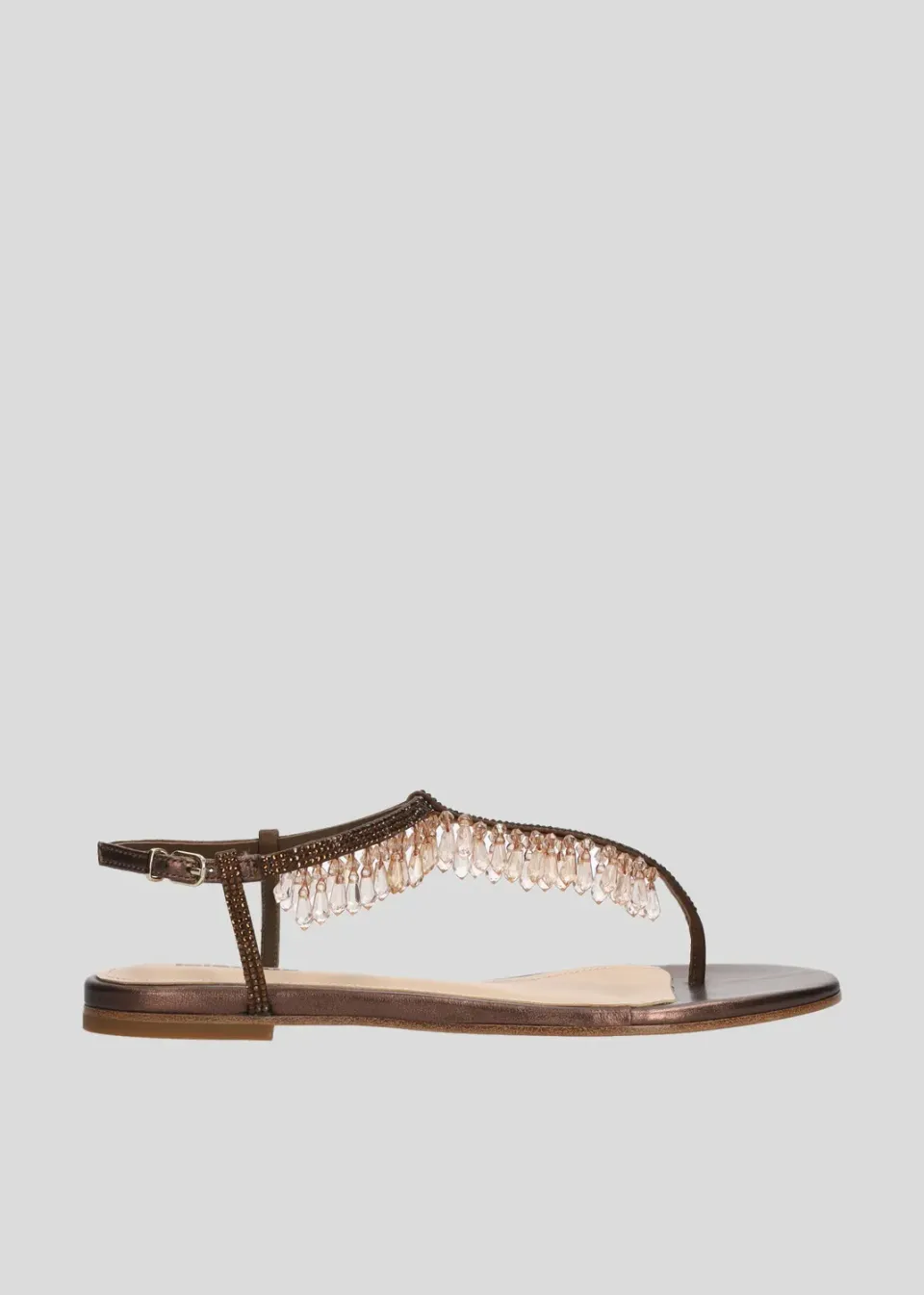 Lola Cruz Flamenca Flats ballerines marron cuir