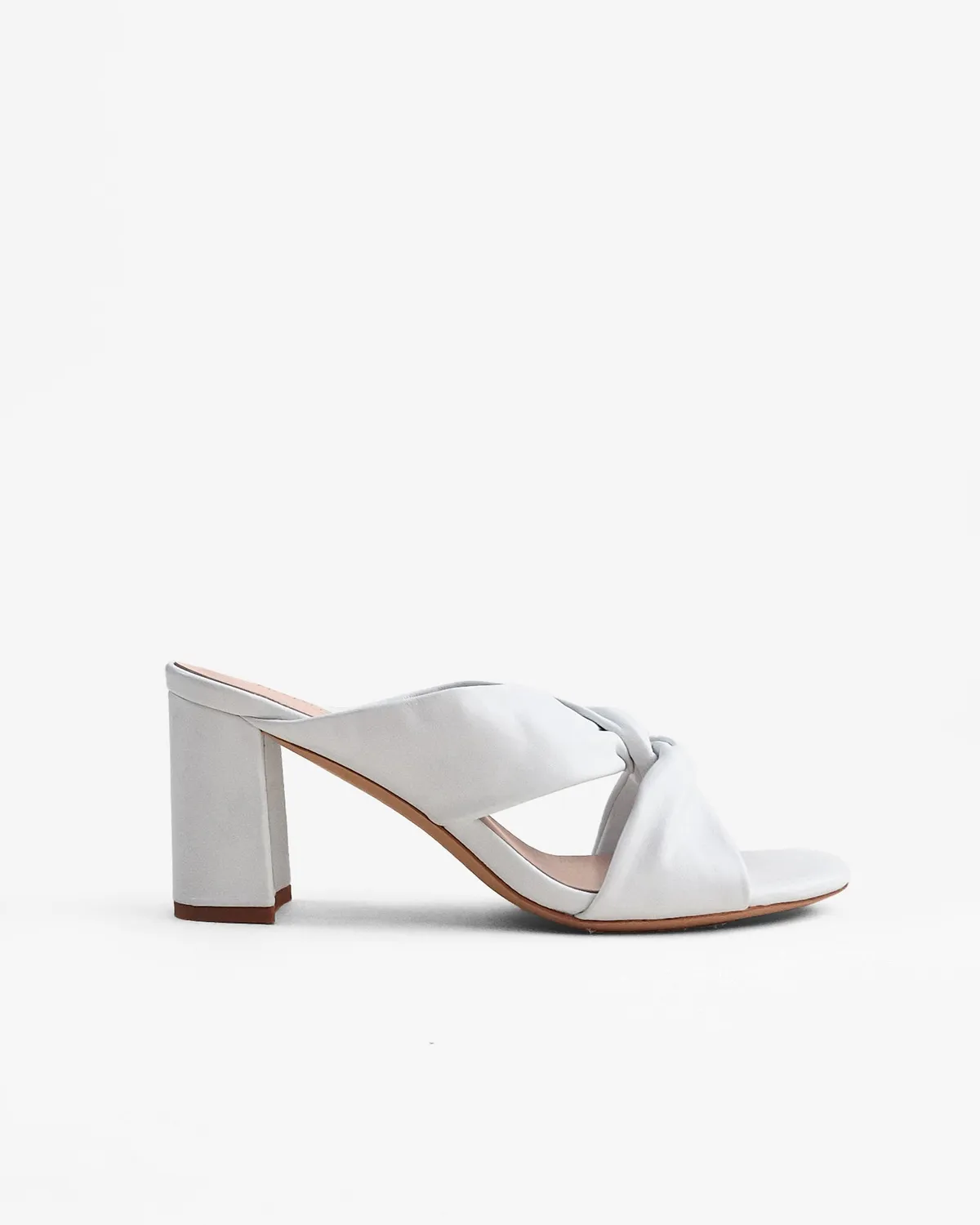 Mi/Mai Tamarama White mules talon blanc confort