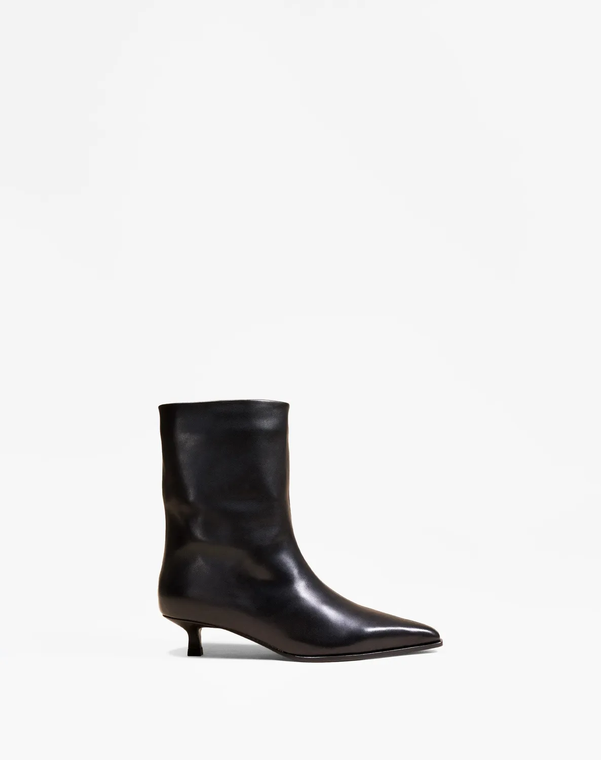 Mi/Mai Wright Black bottines petit talon pointues