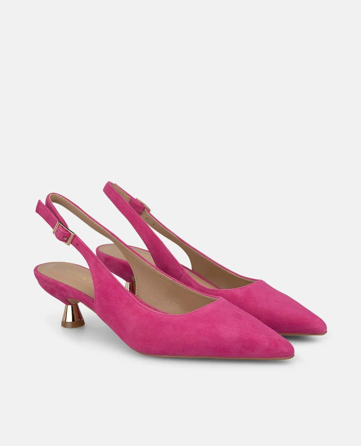 Alma en Pena V265204 escarpins fuchsia cuir talon 4 cm