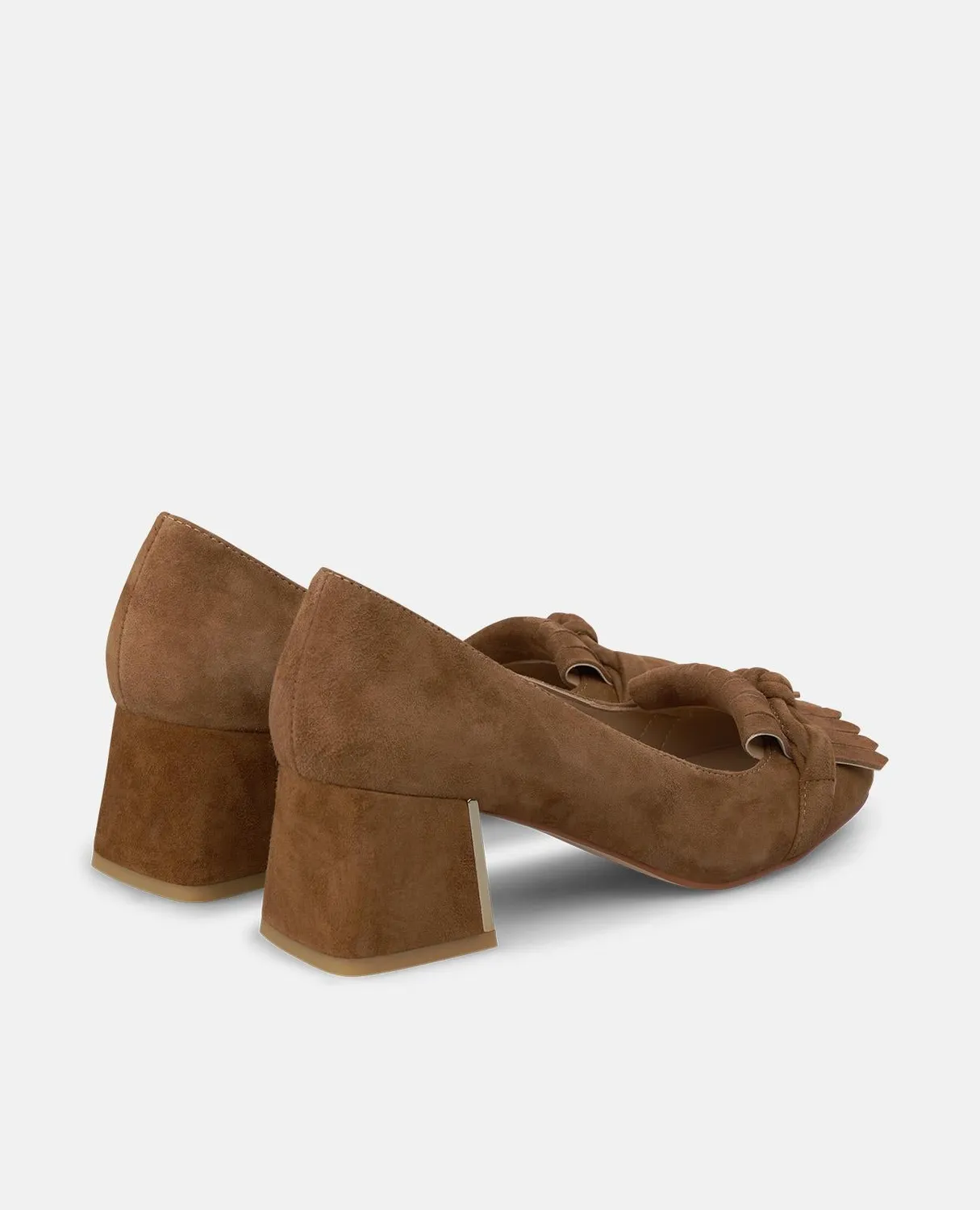 Alma en Pena I260156 escarpin daim camel 5,5 cm