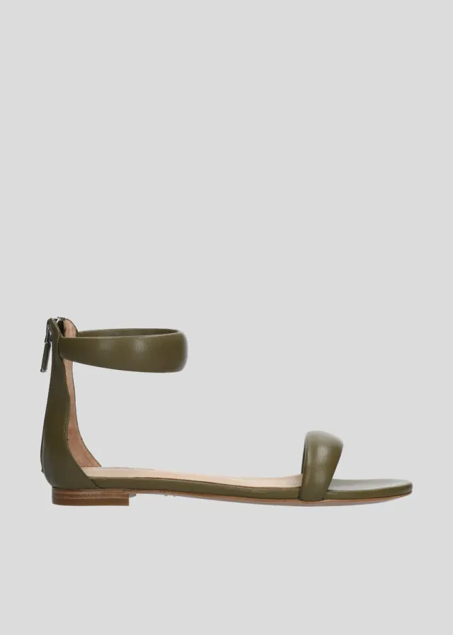 Lola Cruz Amy sandales plates kaki 35-42