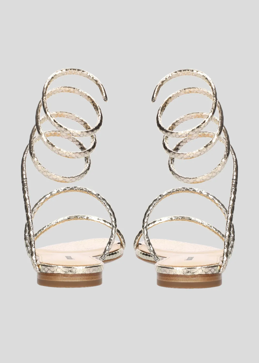 Lola Cruz Piale sandales plates platine
