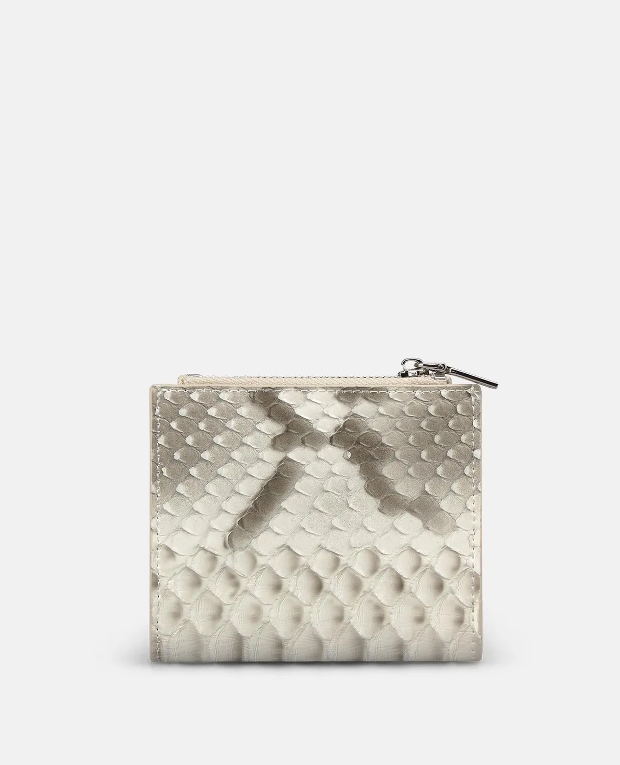 Alma en Pena WT100 portefeuille cuir gris serpent