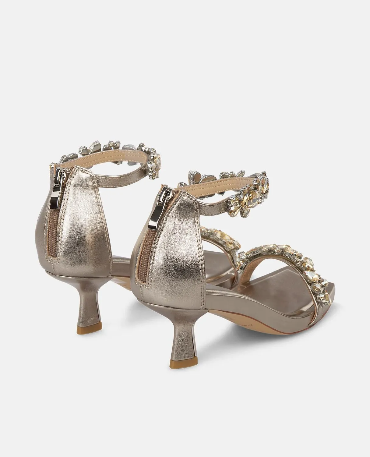 Alma en Pena I250089 sandales bronze strass cuir talon 5,5 cm