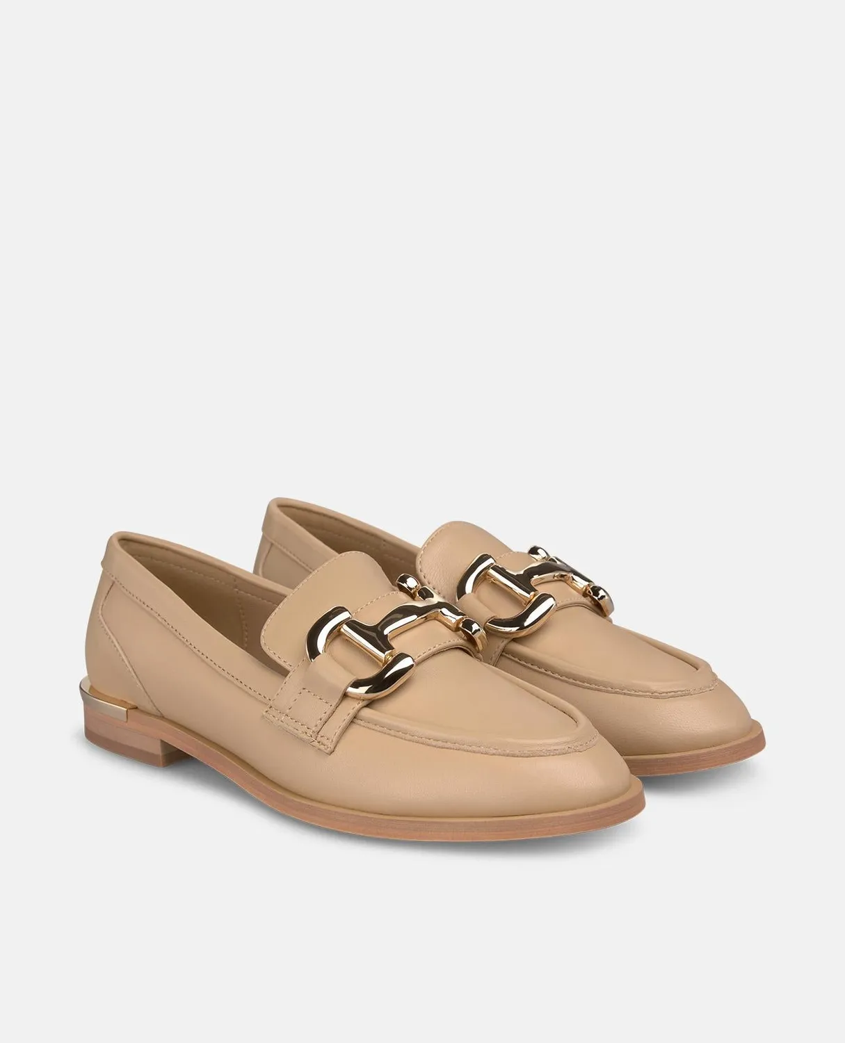 Alma en Pena V260801 mocassins arena cuir plat