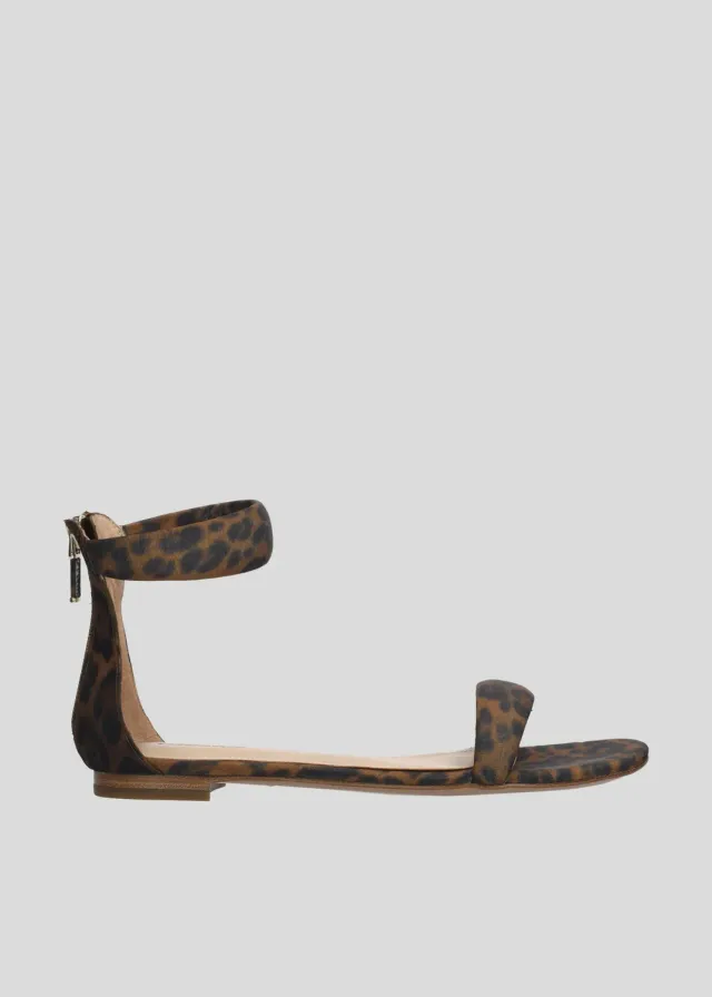 Lola Cruz Amy Flats sandales plates léopard