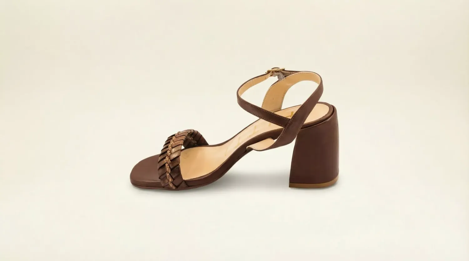 Matteo Pitti Dory sandales marron talon bloc cuir