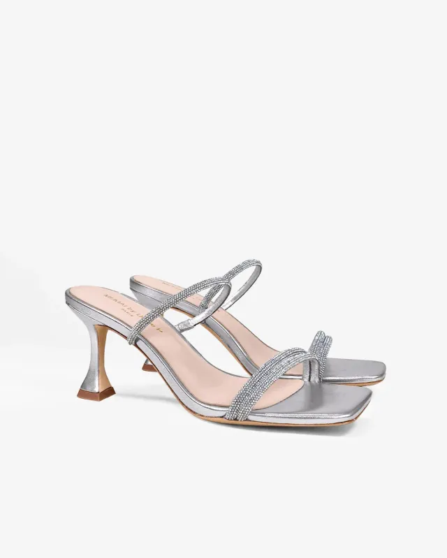 Mi/Mai Tokyo Silver sandales talons argentées strass