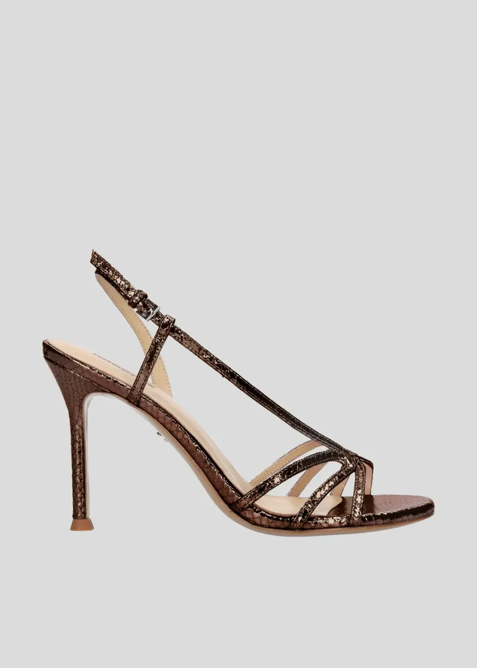 Lola Cruz Tati 95 sandales à talons marron