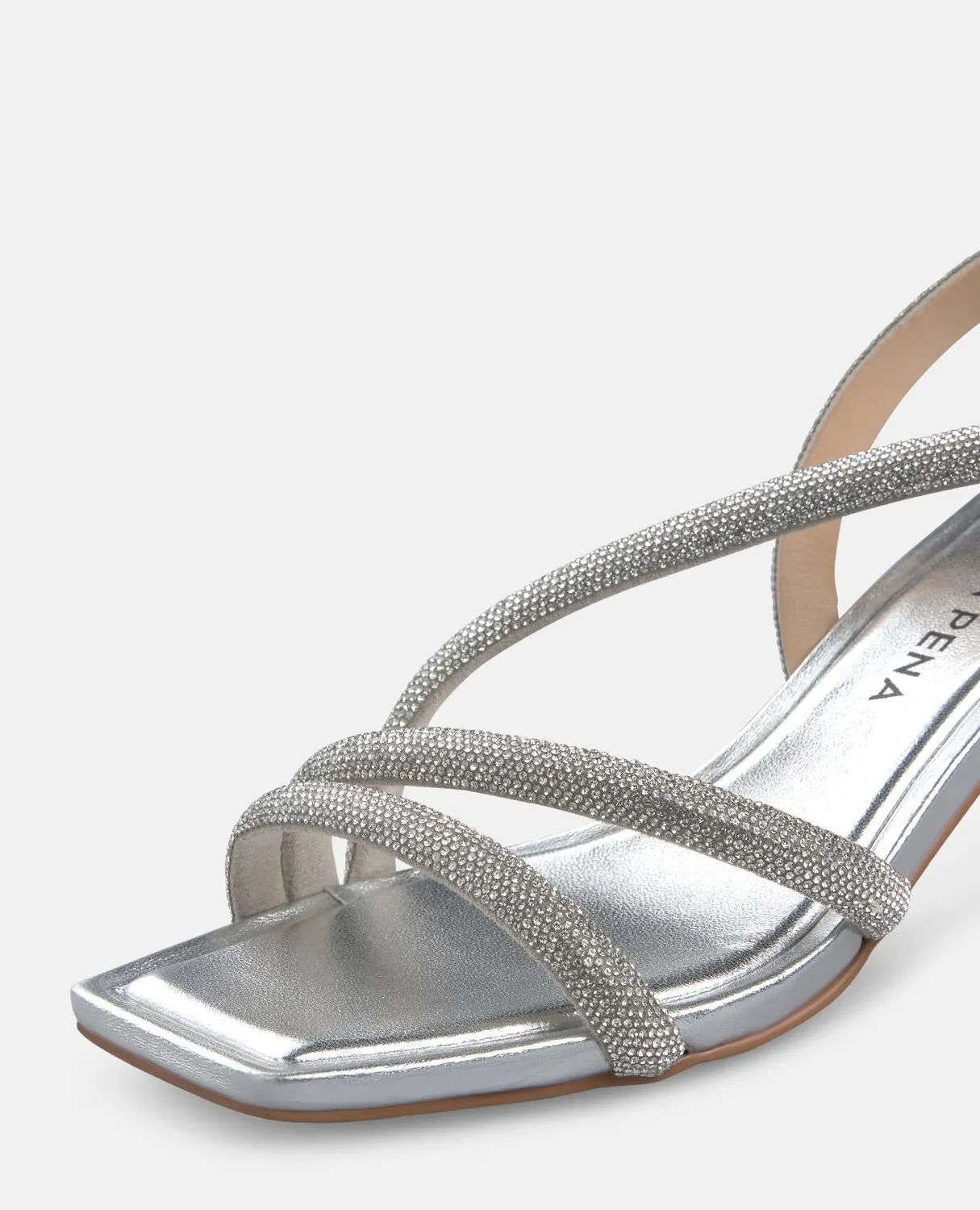 Alma en Pena V250860 sandales argenté strass talon 6 cm