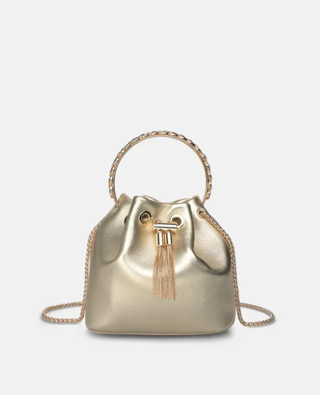 Alma en Pena V25BG6100 sac à main doré bandoulière