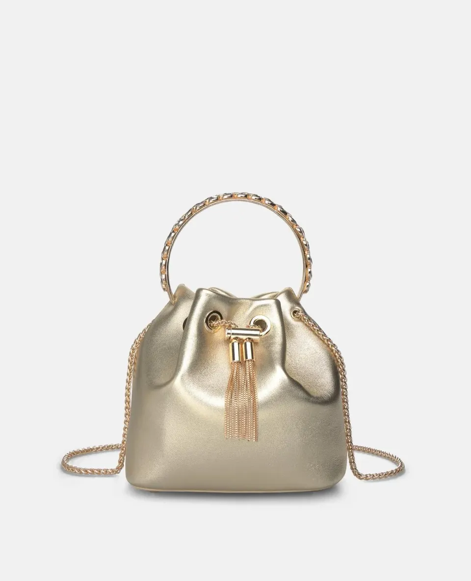 Alma en Pena V25BG6100 sac à main doré bandoulière