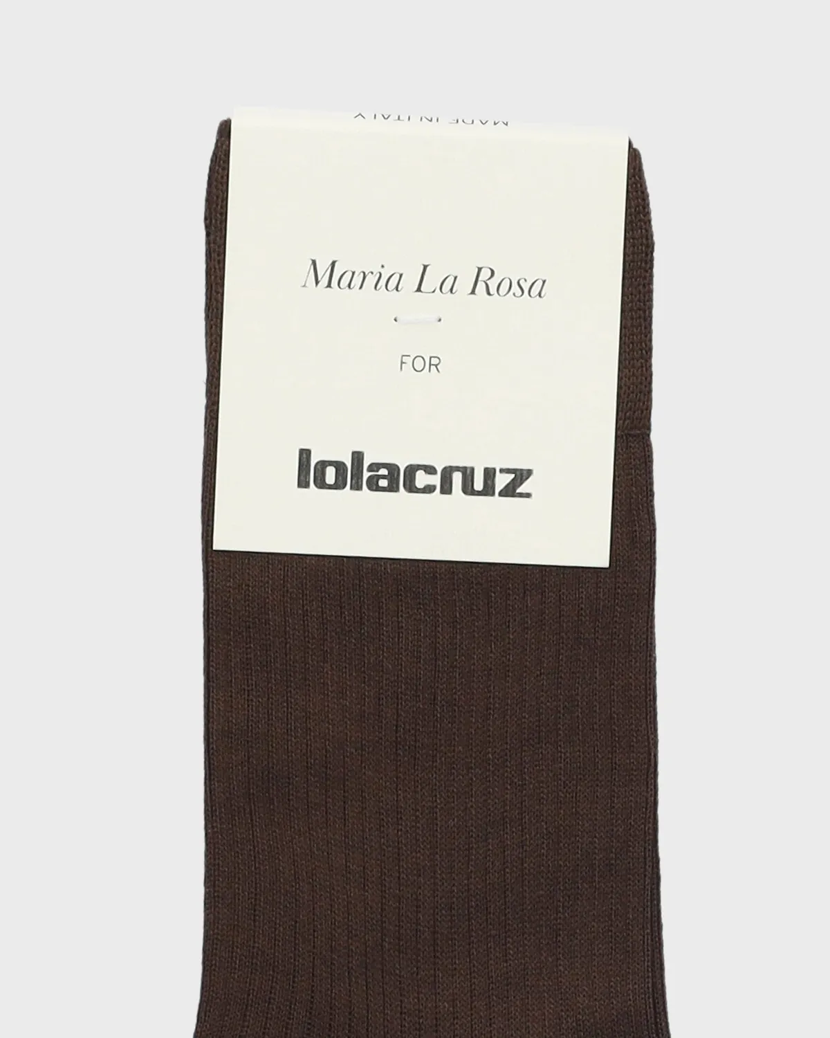 Lola Cruz chaussettes soie côtelée fines élégantes