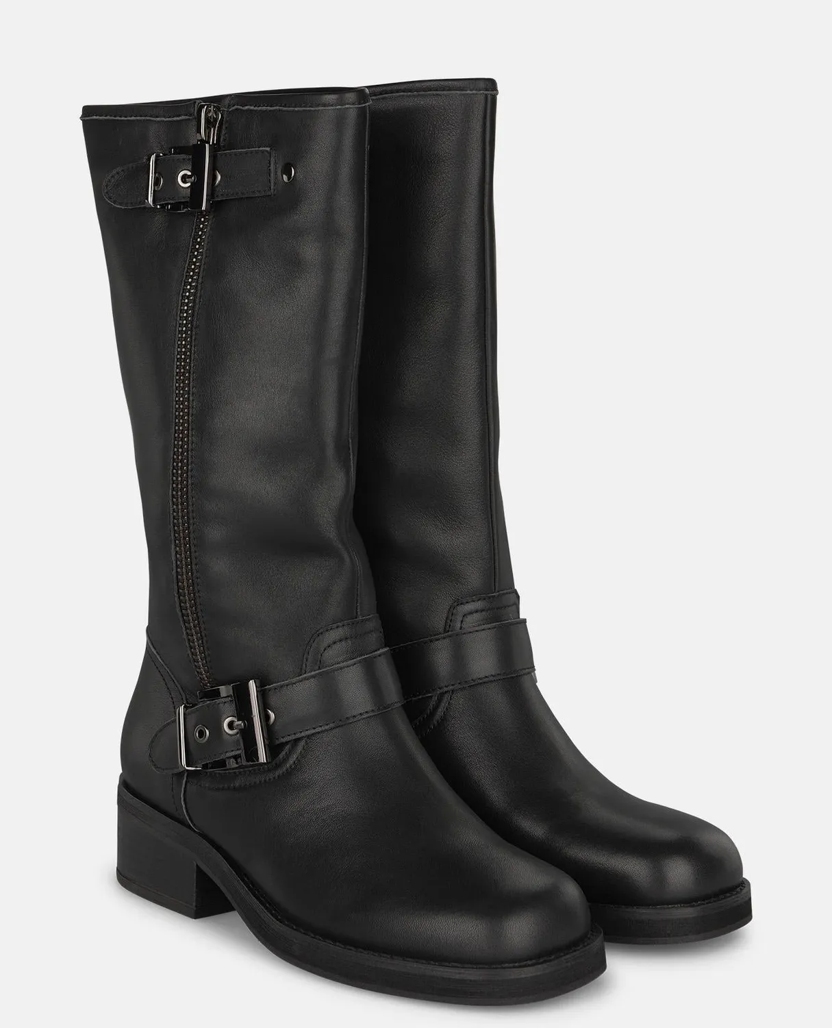 Alma en Pena I260831 bottes noires clous cuir