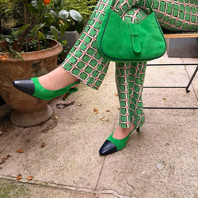 Bégum Paris Inès sac à épaule vert émeraude