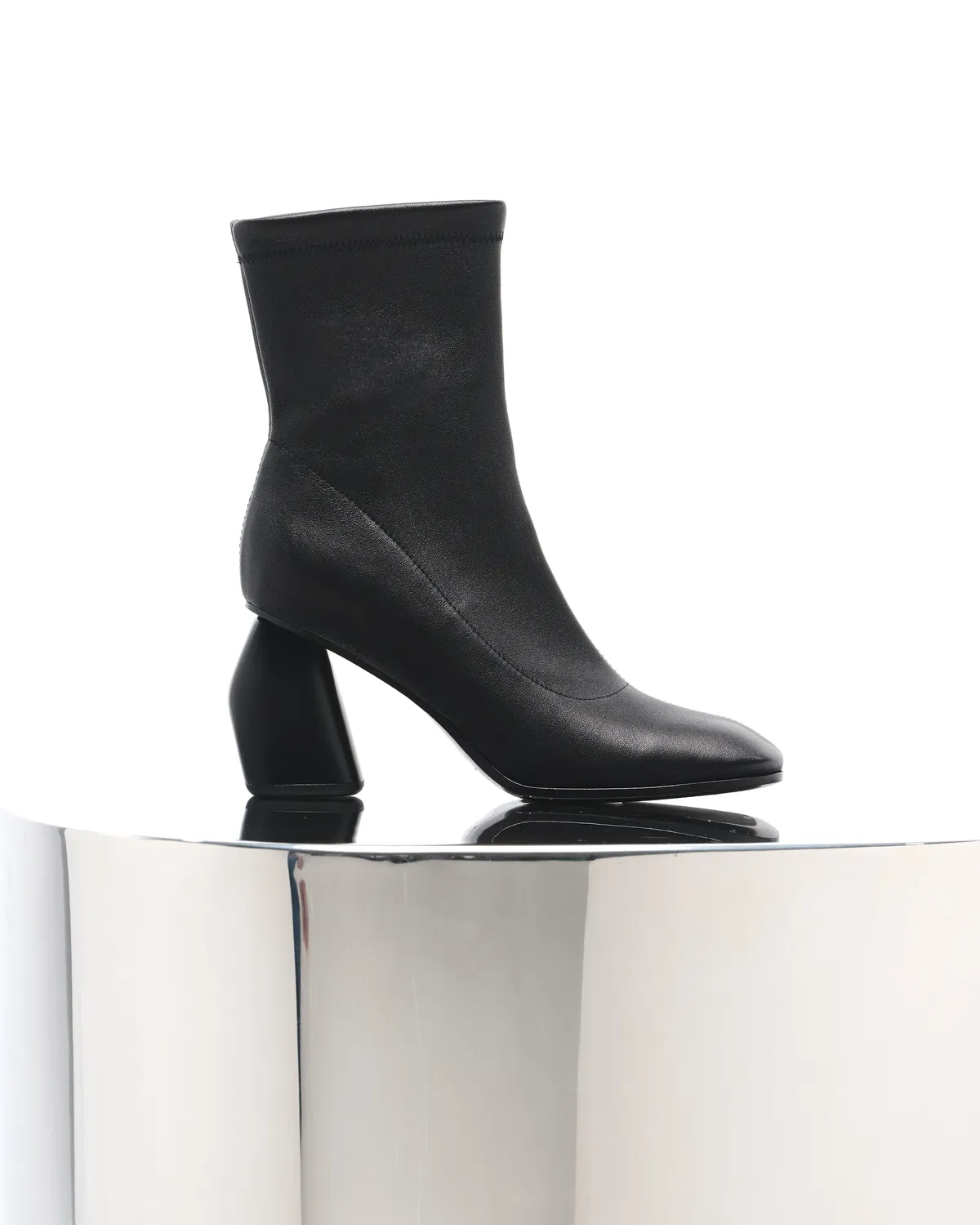 Mi/Mai Rasmus High Black Lamb bottines talon haut