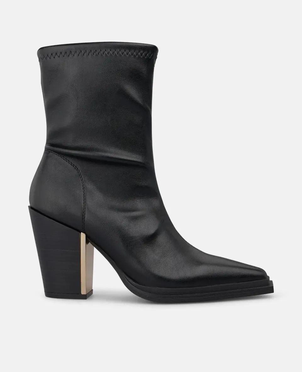 Alma en Pena I260790 bottines à talon noir effet daim