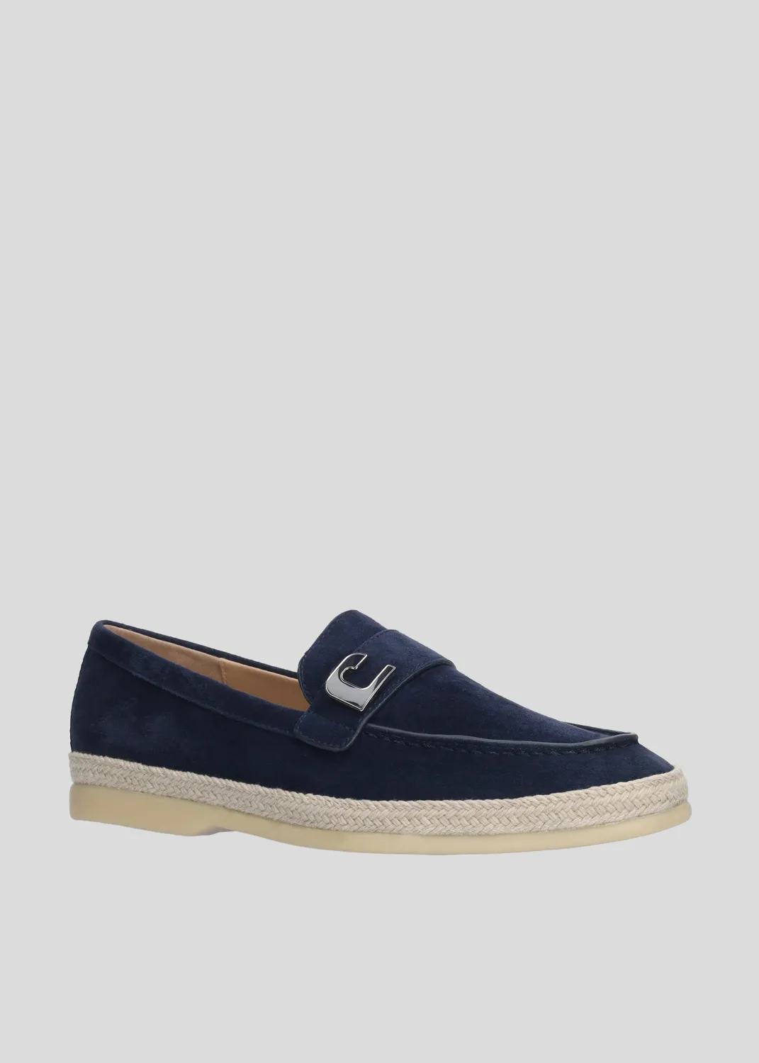 Lola Cruz Rhodes mules bleu marine talon plat