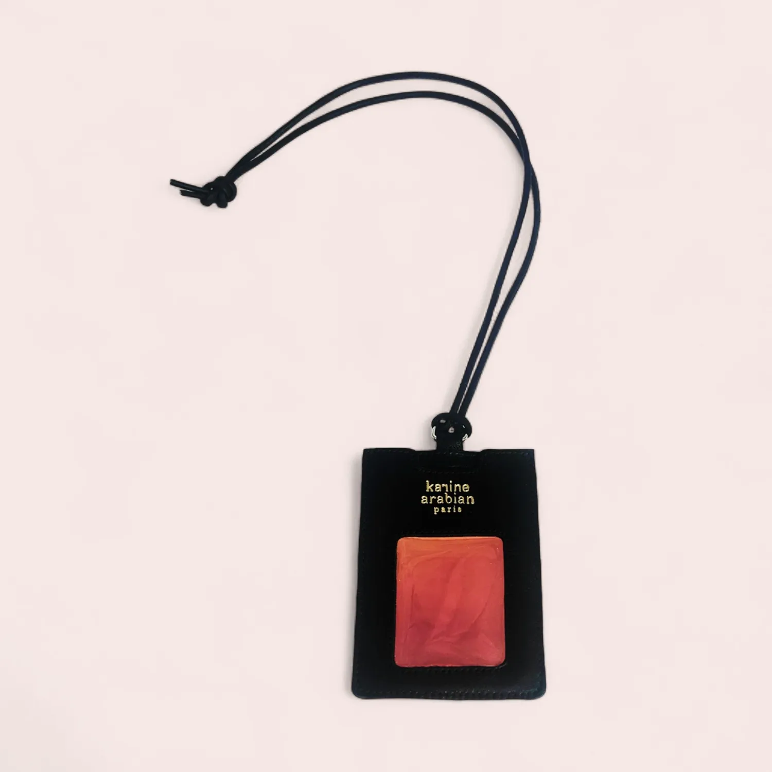 Karine Arabian Liberté porte-cartes cuir noir