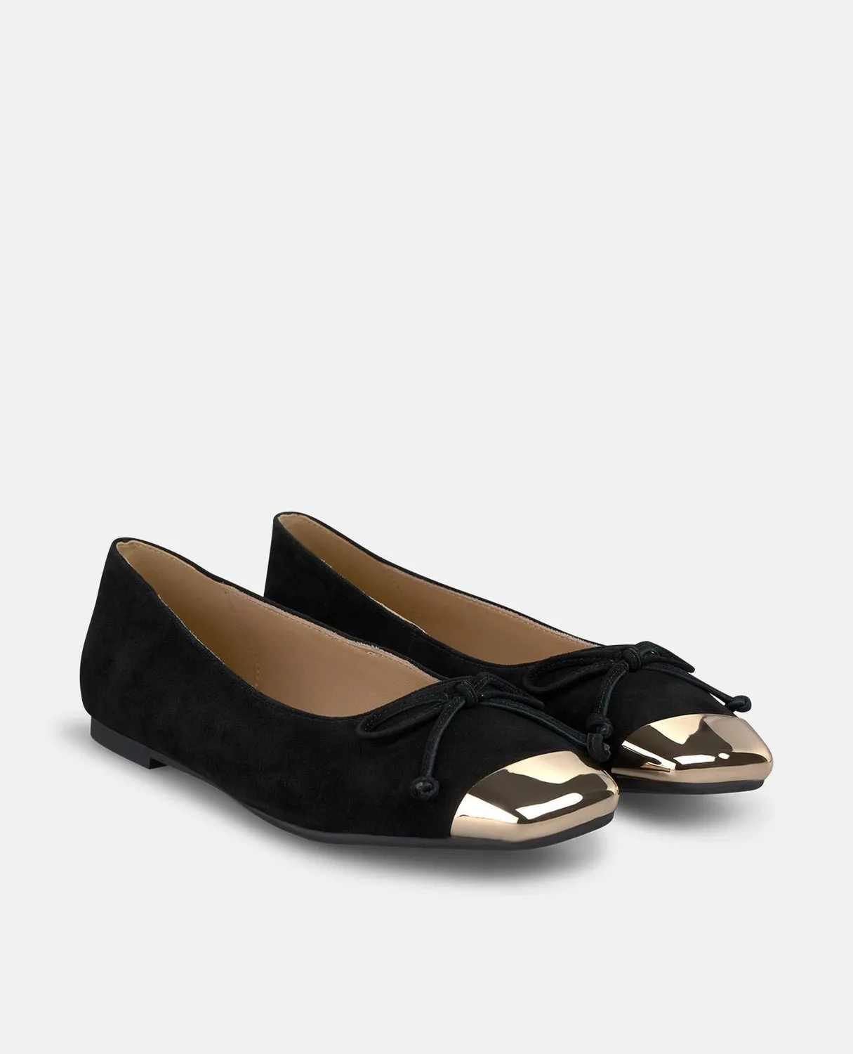 Alma en Pena I250157 ballerines cuir noir noeud plat