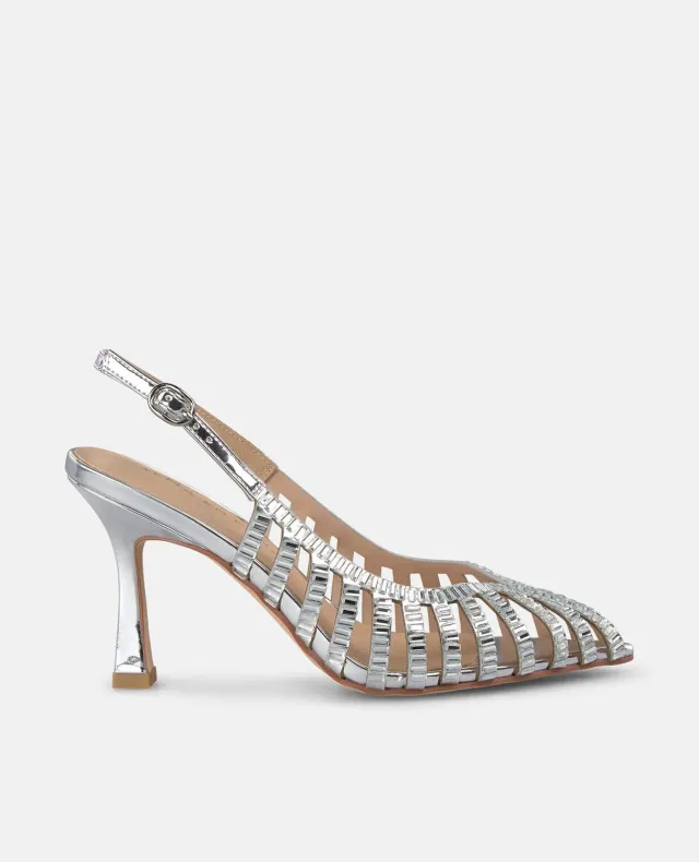Alma en Pena V250622 escarpins argent talon 9 cm