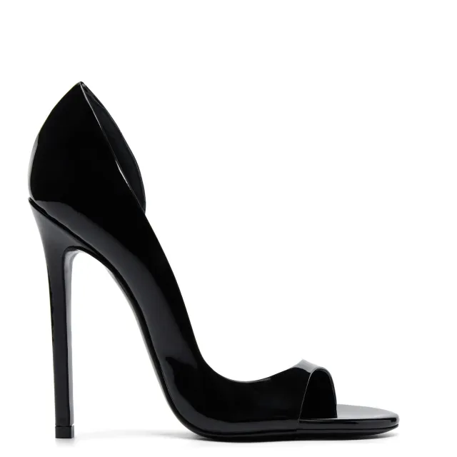 Maison Ernest Plaisir 120 sandales noir cuir vernis