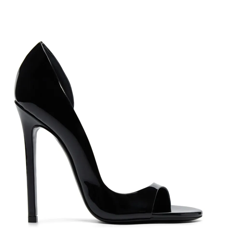 Maison Ernest Plaisir 120 sandales noir cuir vernis