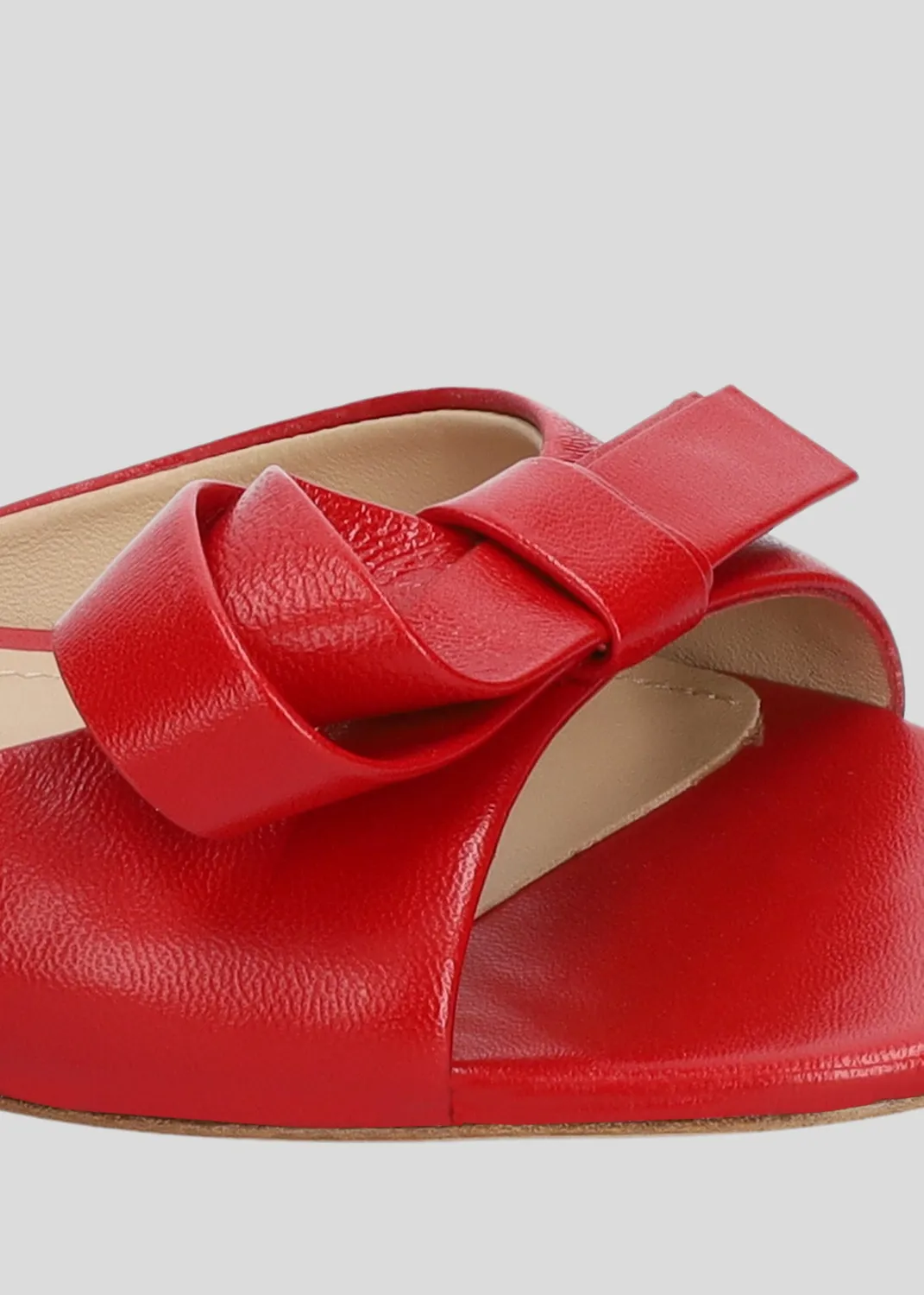 Lola Cruz Linda mules rouges 35-42