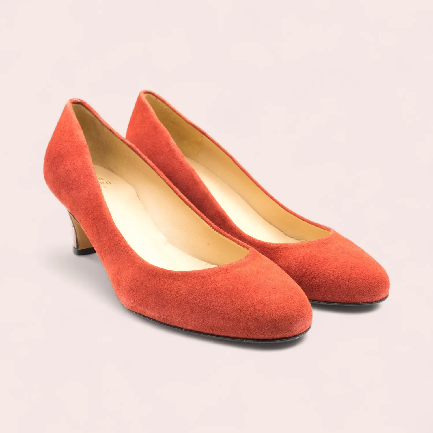 Karine Arabian DIANE escarpins cuir rouge talon 47 mm