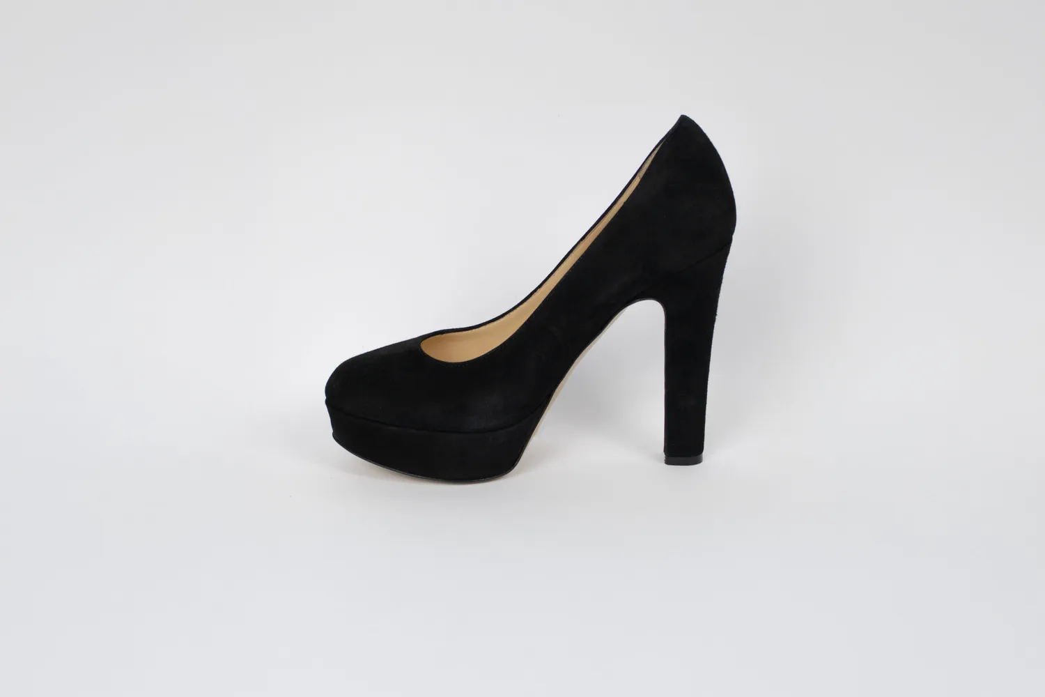 Matteo Pitti Ruby escarpins daim noir plateau 10 cm