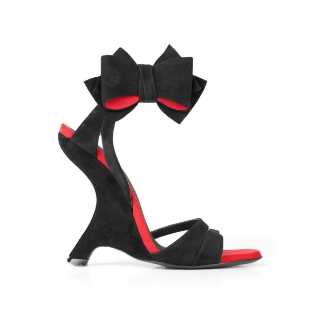 Maison Ernest Angelic 120 sandales velours noir