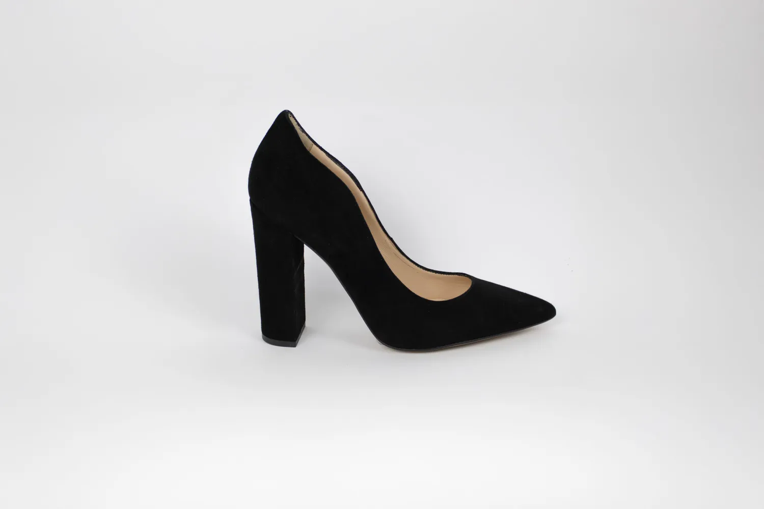 Matteo Pitti escarpin daim noir 10,5 cm