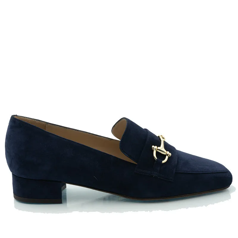 Bégum Paris Sally mocassin cuir bleu marine