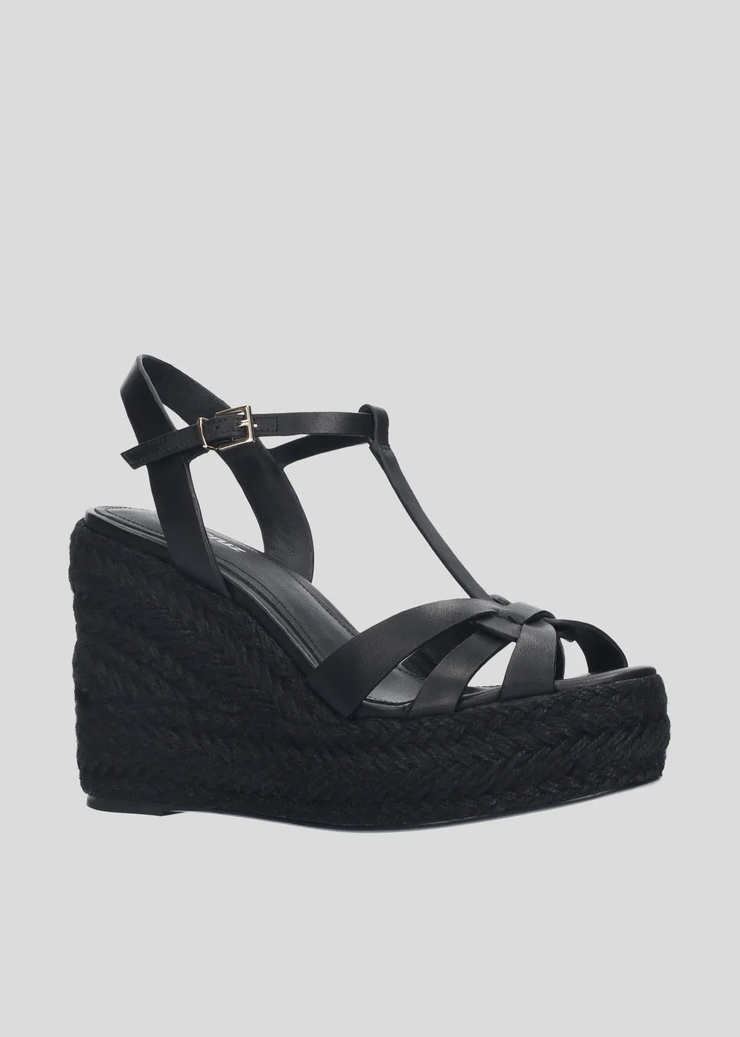 Lola Cruz Emily sandales à talon noir cuir