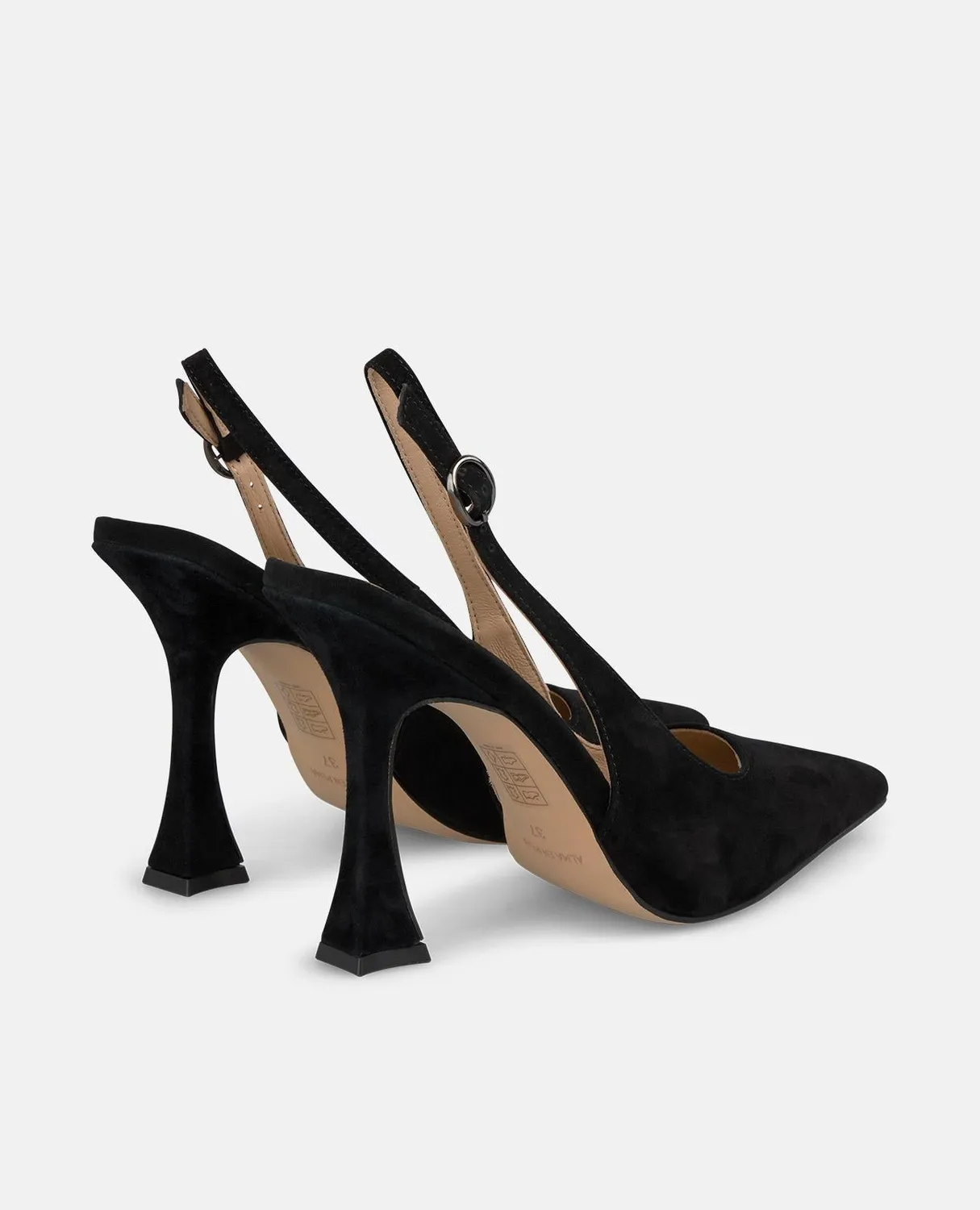 Alma en Pena I250466 escarpins noirs slingback talon 11cm