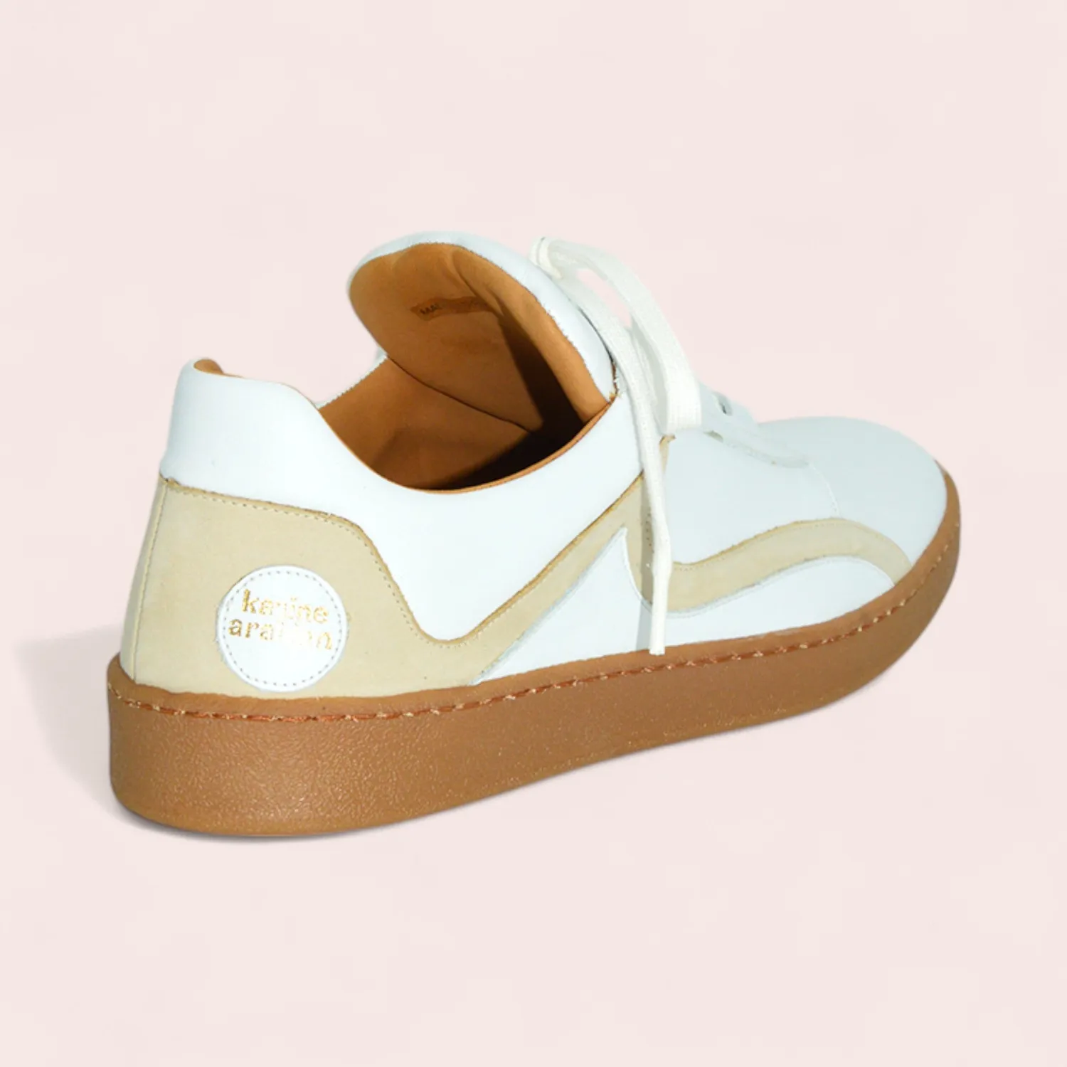 Karine Arabian Nadya sneakers blanc cuir lisse