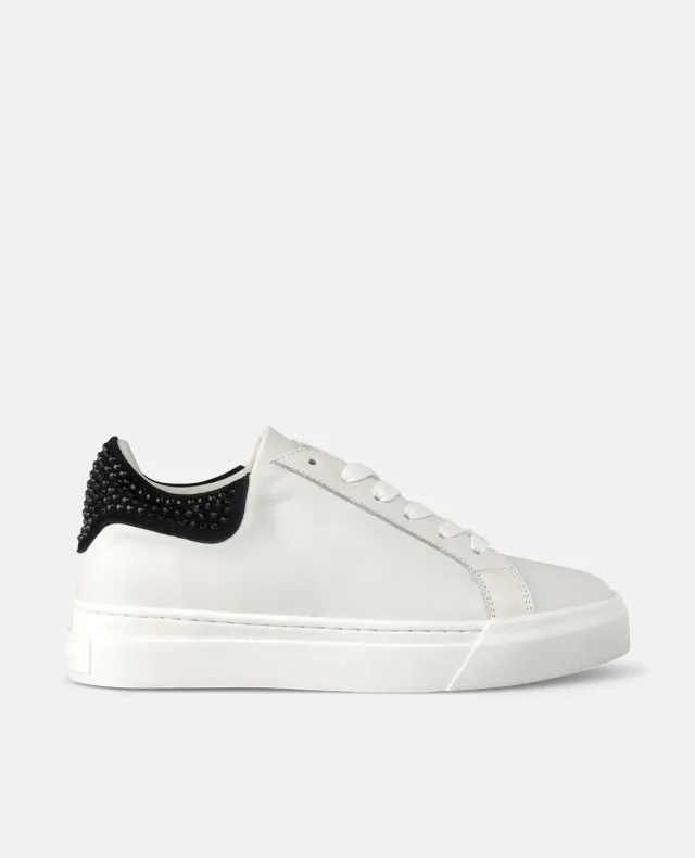 Alma en Pena I251553 sneakers noires cuir à strass