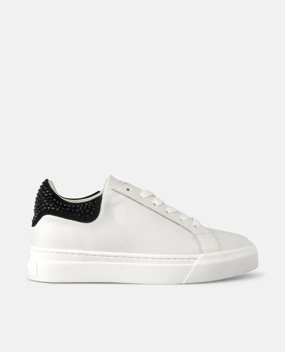 Alma en Pena I251553 sneakers noires cuir à strass