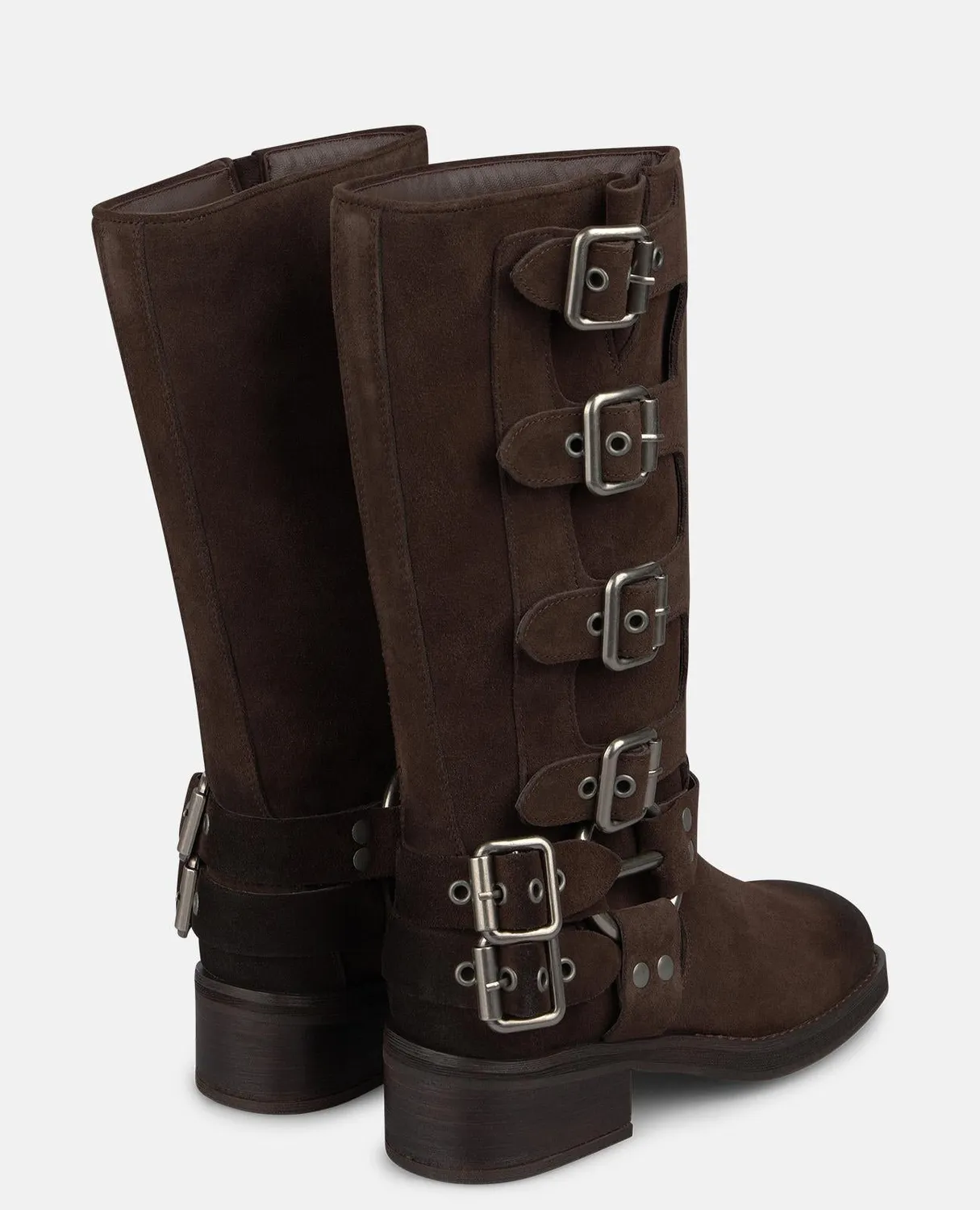 Alma en Pena I260830C bottes marron cuir talon 4,5 cm