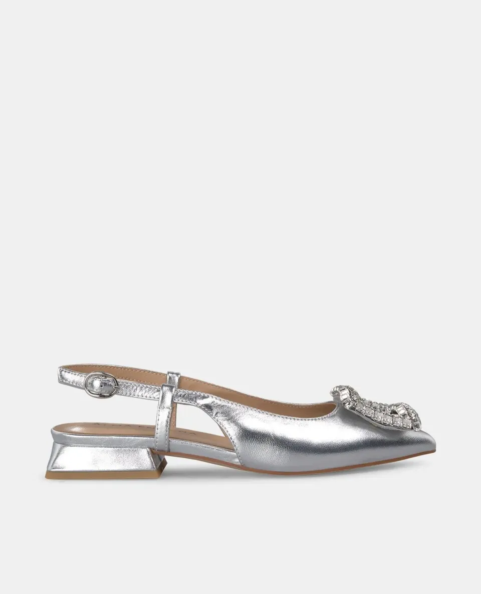 Alma en Pena V250480 ballerines argenté cuir pointure 35-42