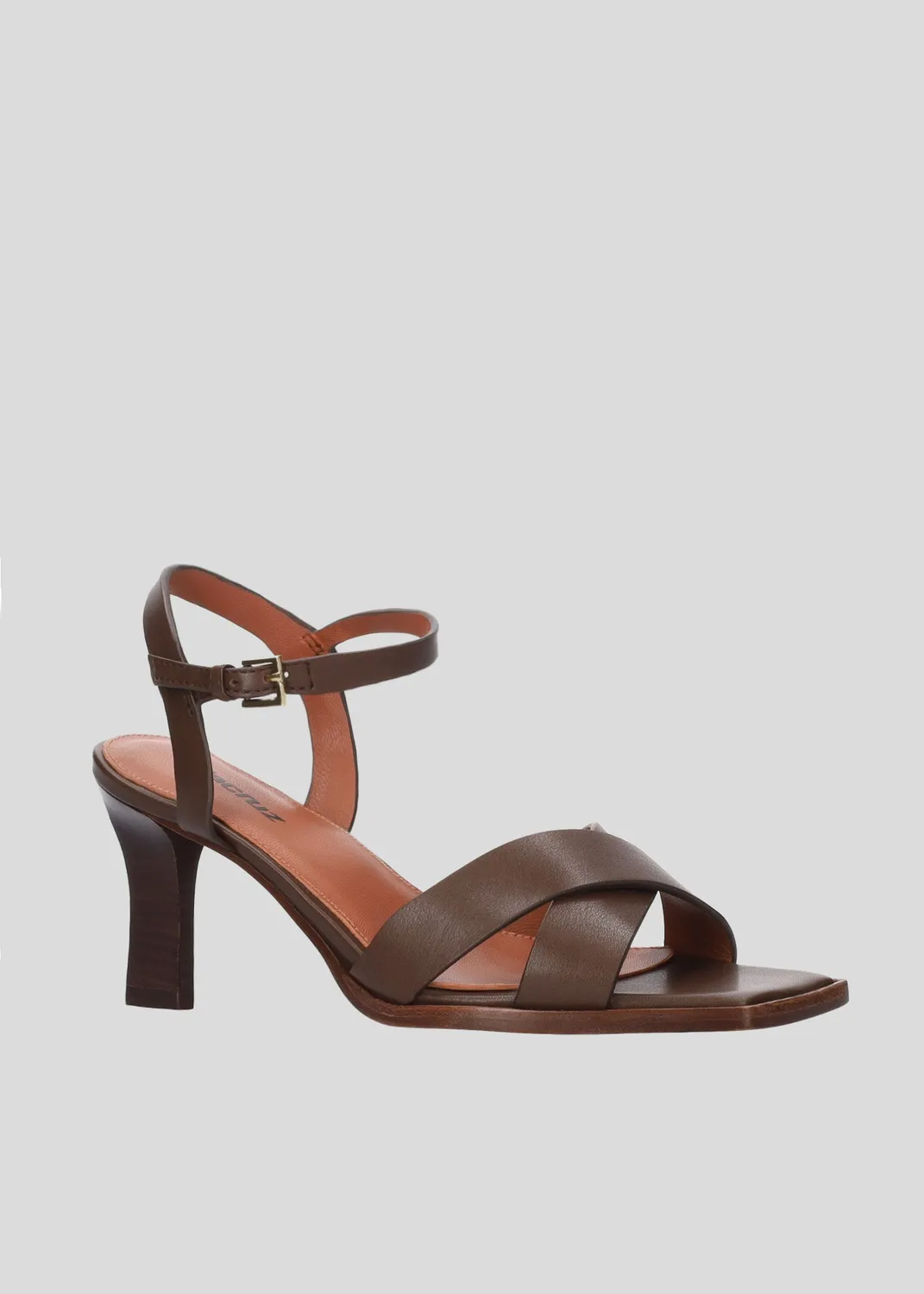 Lola Cruz Théa 75 sandales à talon marron talon 7,5 cm