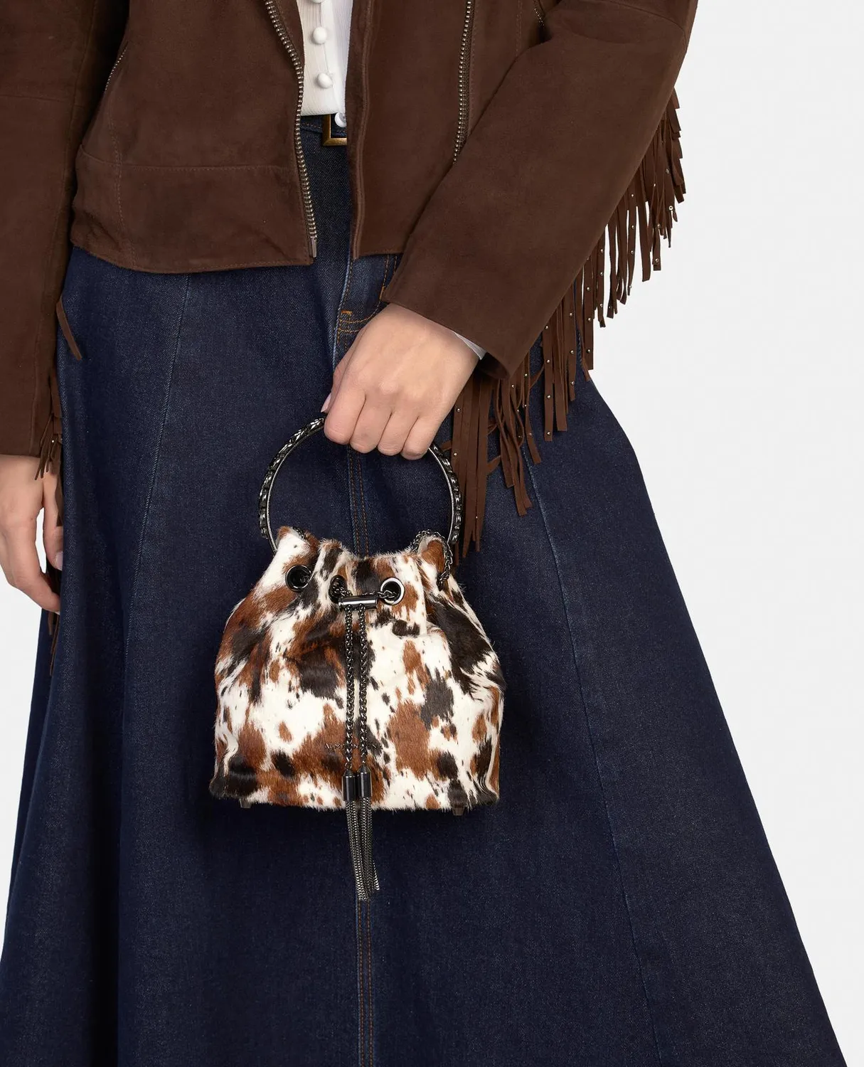 Alma en Pena BG110 sac bombonera multicolore cuir