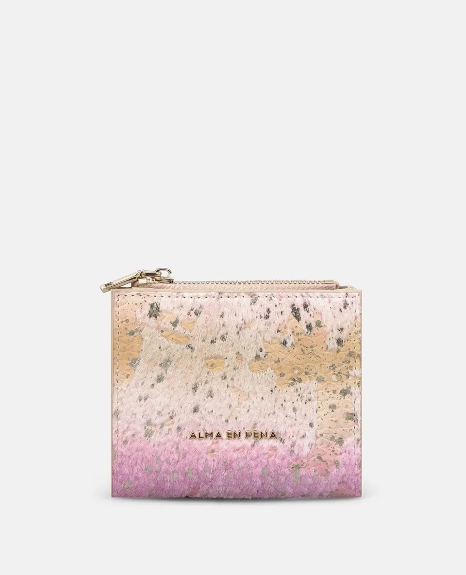 Alma en Pena WT100 portefeuille rose cuir